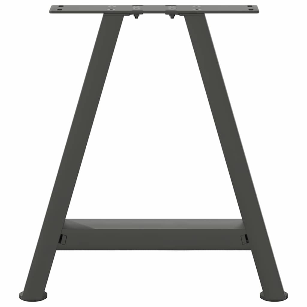 Gambe per Tavolino da Caffè forma A 2 pz Antracite 38x(42-43)cm
