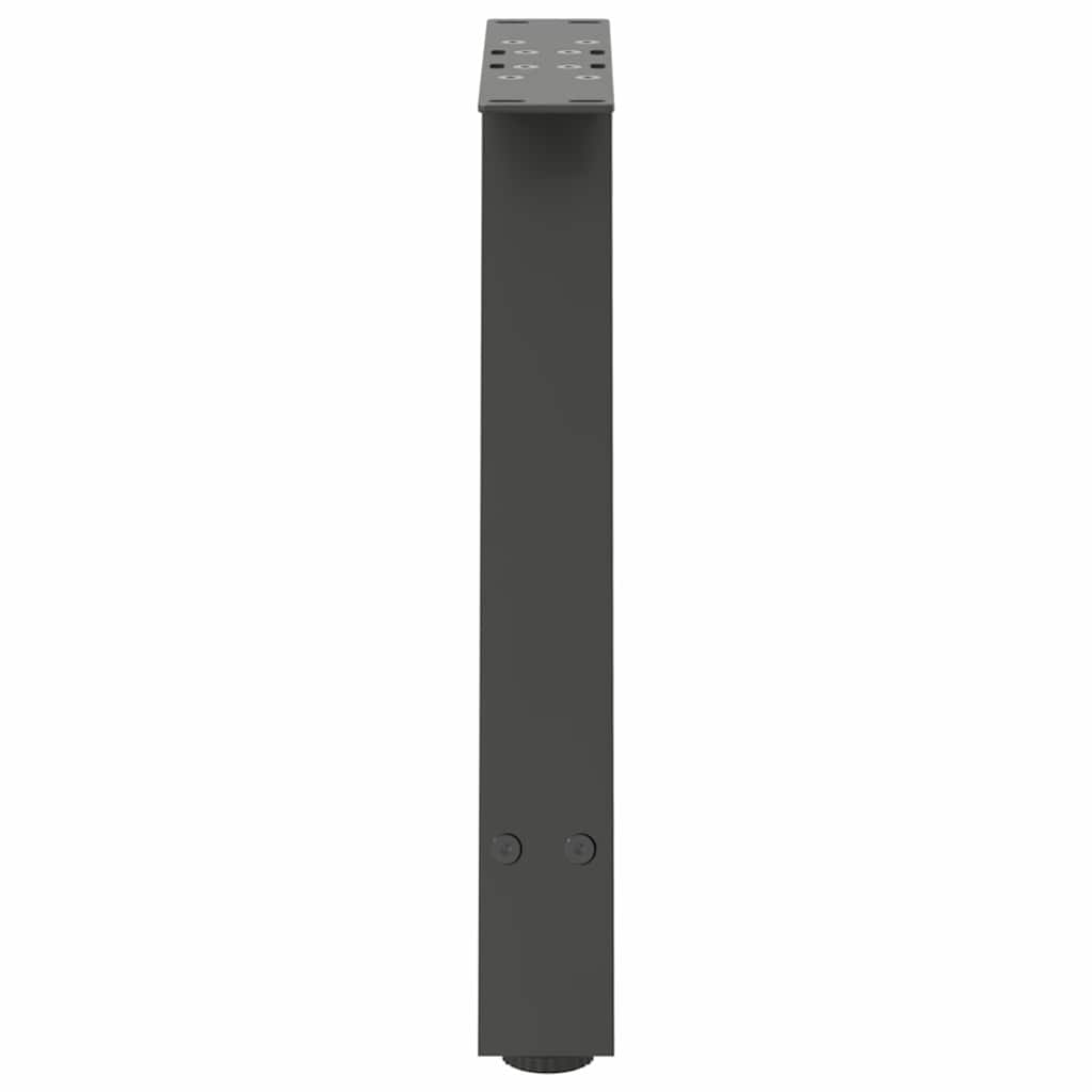Gambe per Tavolino da Caffè forma A 2 pz Antracite 38x(42-43)cm