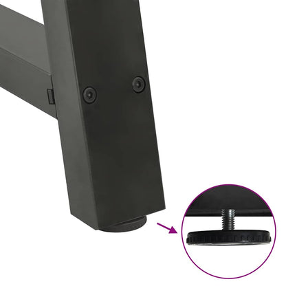 Gambe per Tavolino da Caffè forma A 2 pz Antracite 38x(42-43)cm