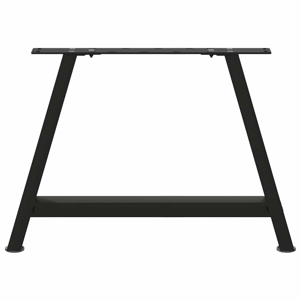 Gambe Tavolino da Caffè a A 2 pz Nero 60x(42-43) cm in Acciaio