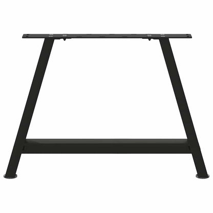 Gambe Tavolino da Caffè a A 2 pz Nero 60x(42-43) cm in Acciaio