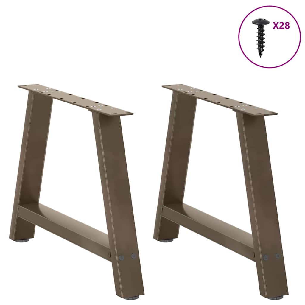 Gambe per Tavolino da Caffè a Forma di A 2 pz 60x(42-43) cm