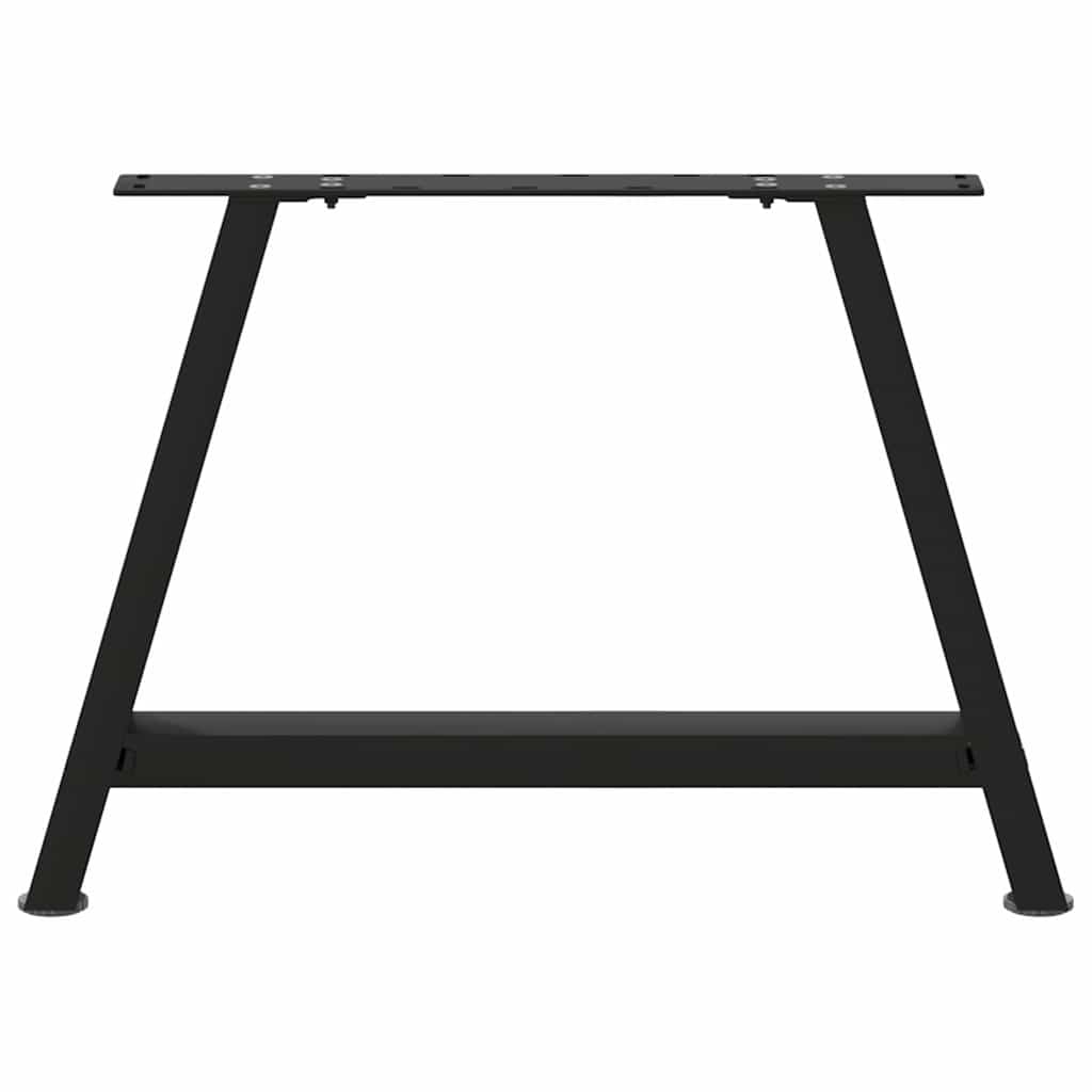 Gambe per Tavolino da Caffè a Forma di A 2 pz Nere 70x(42-43)cm