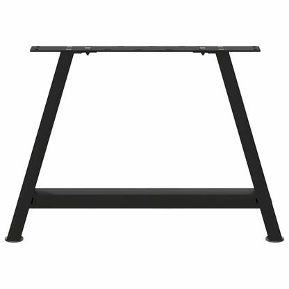 Gambe per Tavolino da Caffè a Forma di A 2 pz Nere 70x(42-43)cm