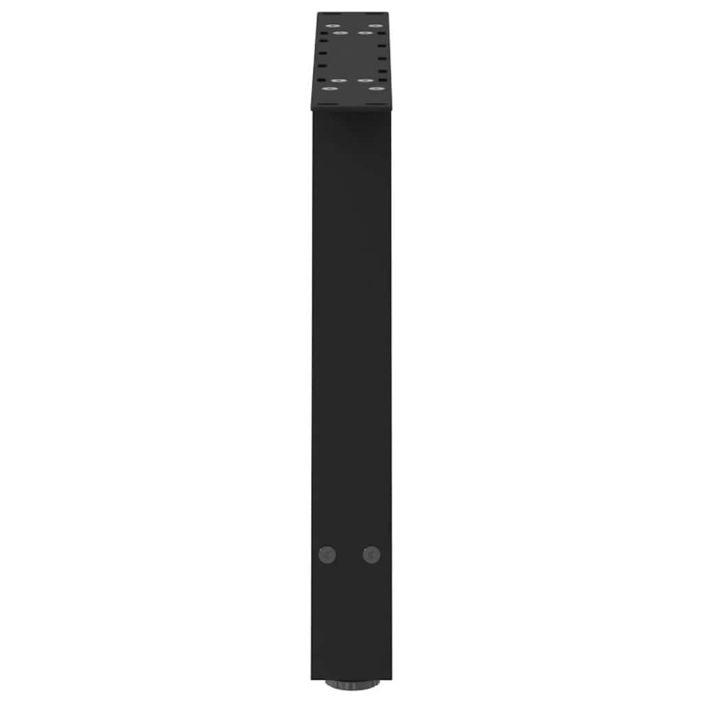 Gambe per Tavolino da Caffè a Forma di A 2 pz Nere 70x(42-43)cm