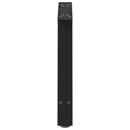Gambe per Tavolino da Caffè a Forma di A 2 pz Nere 70x(42-43)cm