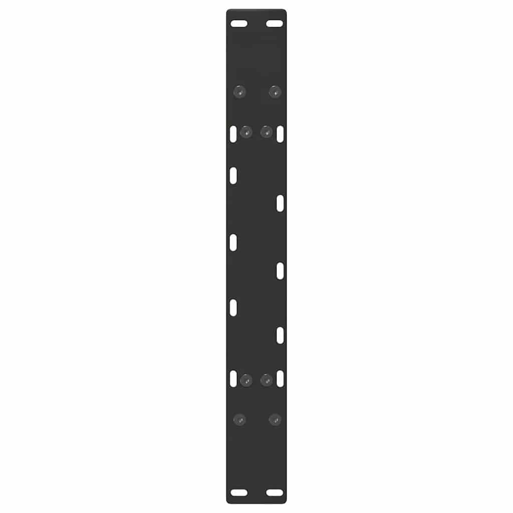 Gambe per Tavolino da Caffè a Forma di A 2 pz Nere 70x(42-43)cm
