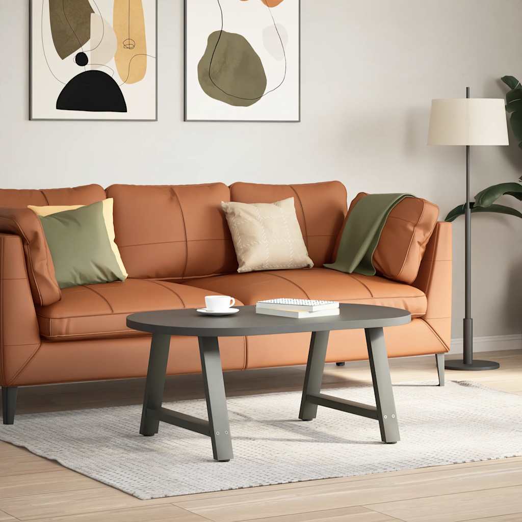 Gambe per Tavolino da Caffè forma A 2 pz Antracite 70x(42-43)cm