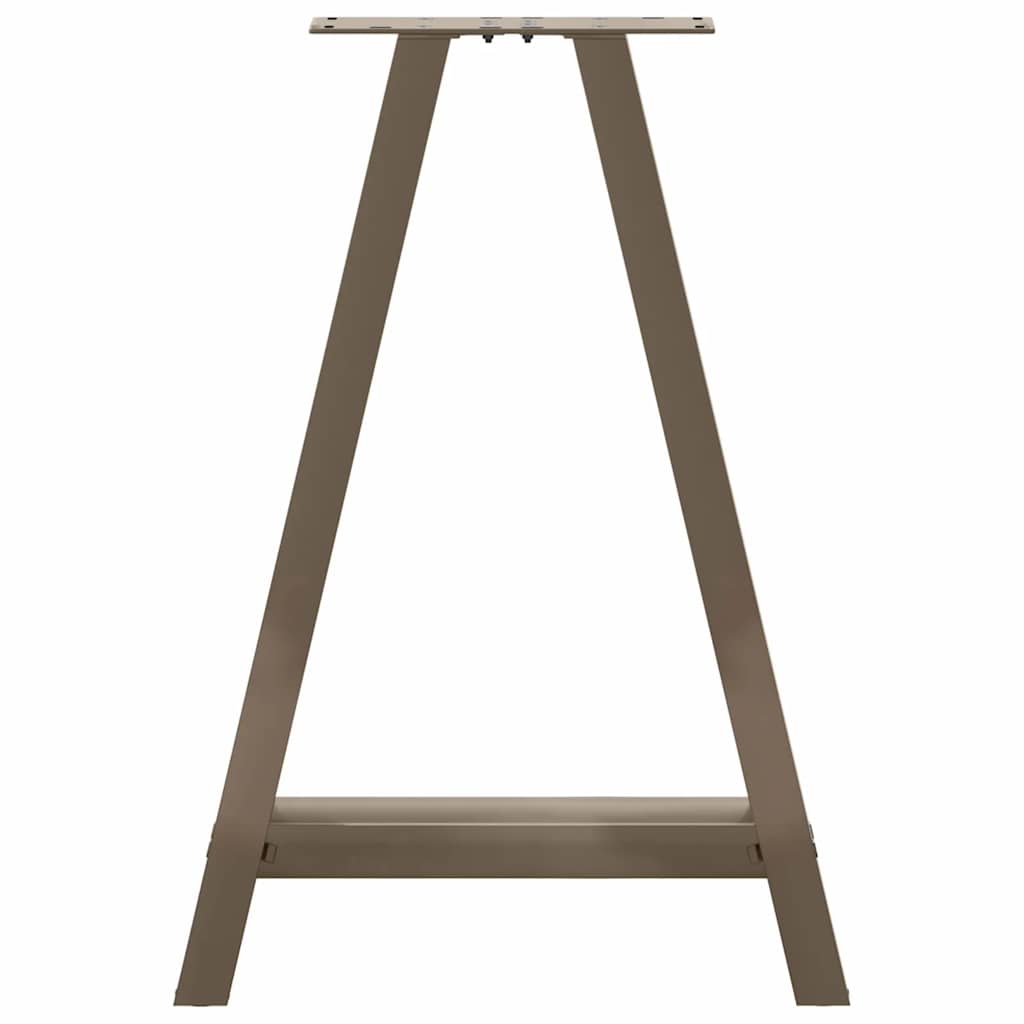 Gambe per tavolo da pranzo a forma di A 2 pz 50x(72-73) cm in acciaio - homemem39