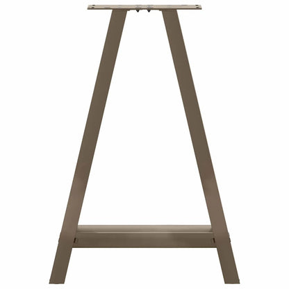 Gambe per tavolo da pranzo a forma di A 2 pz 50x(72-73) cm in acciaio - homemem39