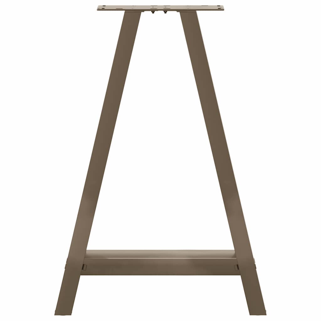 Gambe per tavolo da pranzo a forma di A 2 pz 60x(72-73) cm in acciaio - homemem39