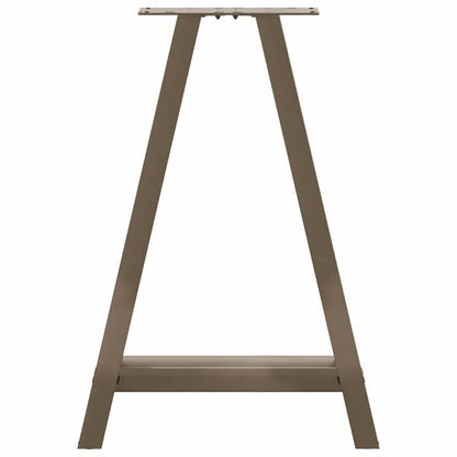 Gambe per tavolo da pranzo a forma di A 2 pz 60x(72-73) cm in acciaio - homemem39