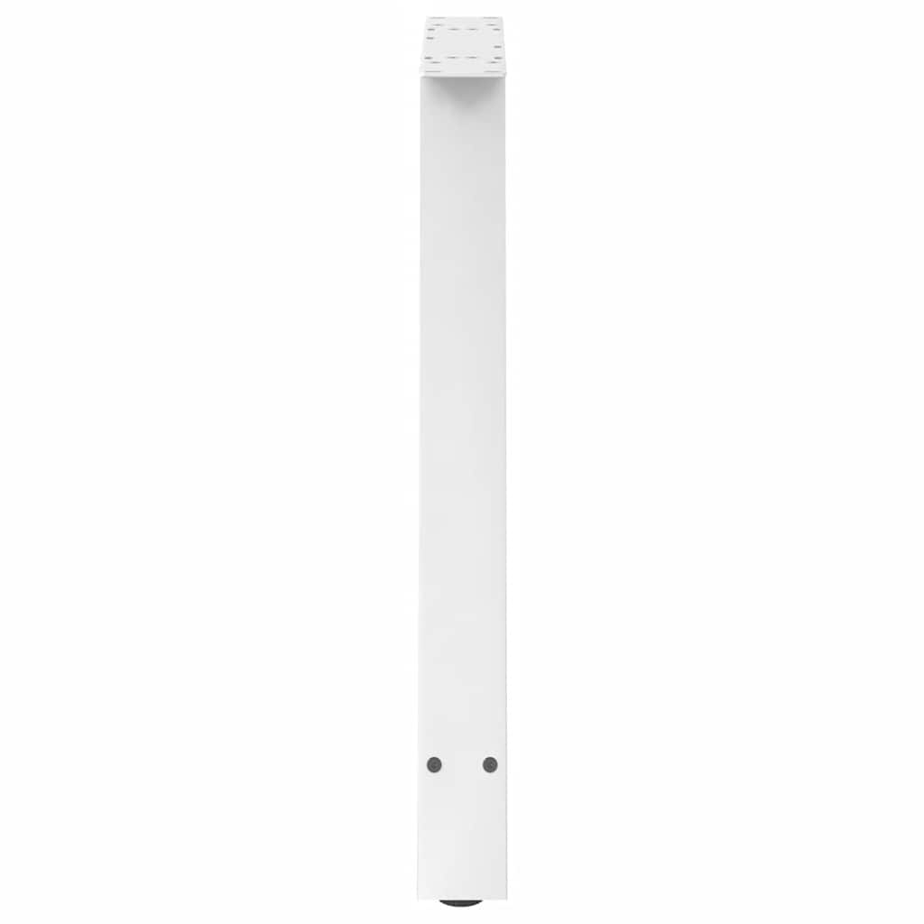 Gambe per tavolo da pranzo forma A 2 pz bianche 70x(72-73) cm