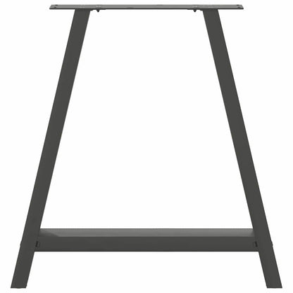Gambe per tavolo da pranzo forma A 2 pz Antracite 70x(72-73) cm