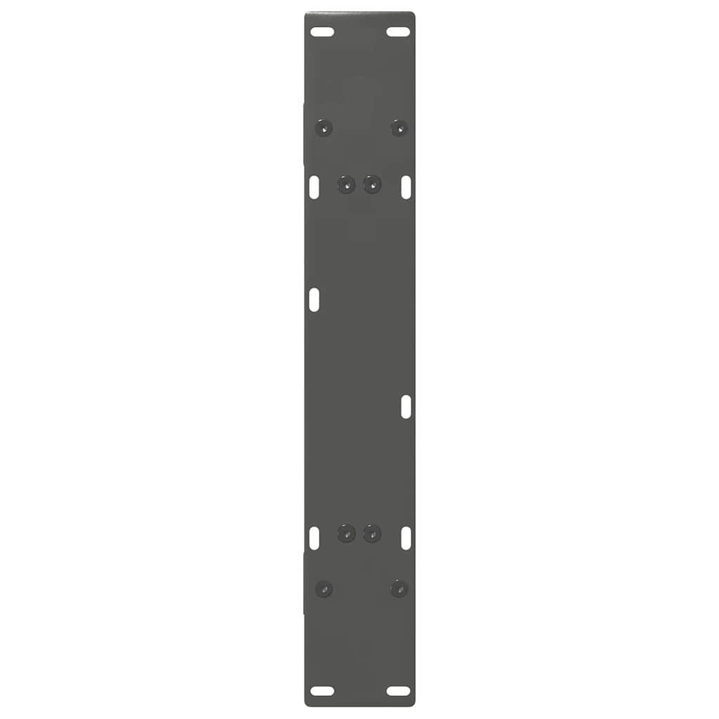 Gambe per tavolo da pranzo forma A 2 pz Antracite 70x(72-73) cm