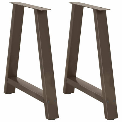 Gambe per tavolo da pranzo a forma di A 2 pz 70x(72-73) cm