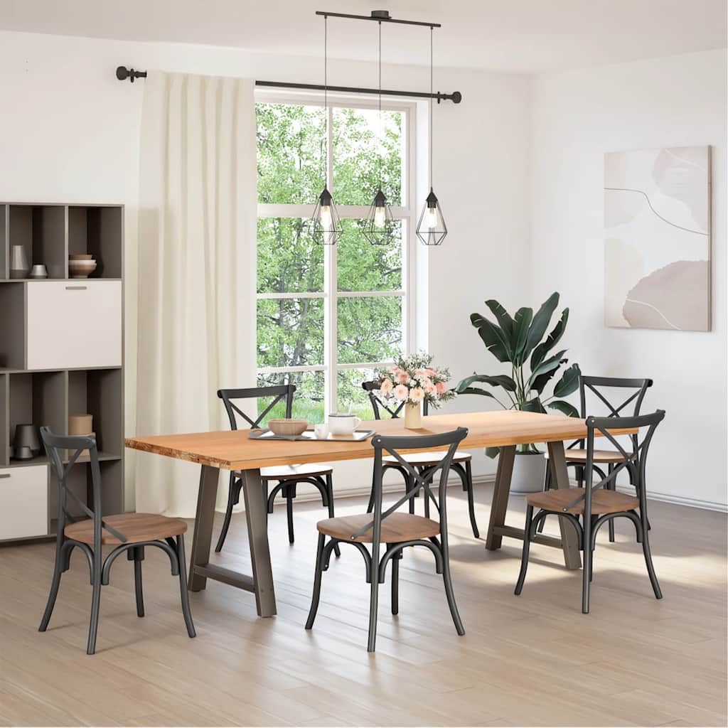 Gambe per tavolo da pranzo a forma di A 2 pz 70x(72-73) cm