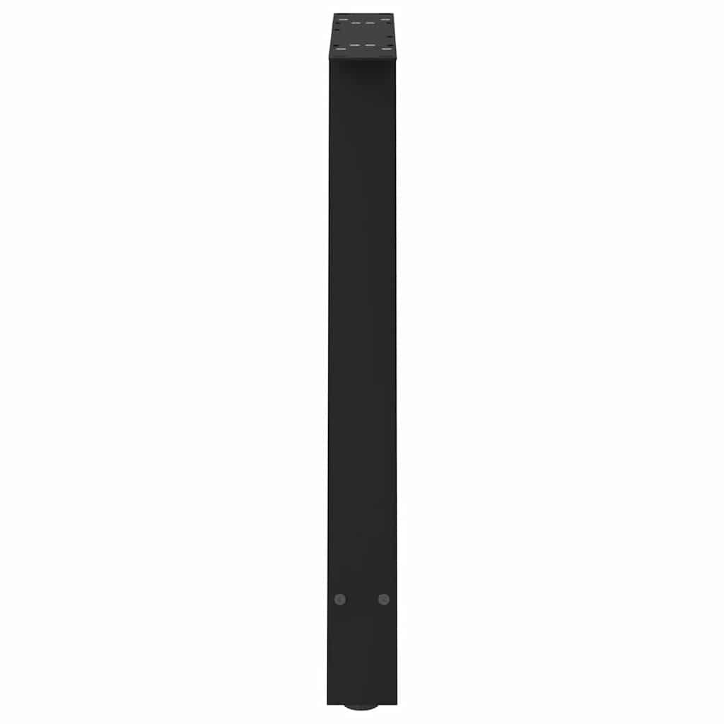 Gambe per tavolo da pranzo a forma di A 2 pz nere 80x(72-73) cm