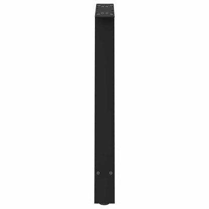 Gambe per tavolo da pranzo a forma di A 2 pz nere 80x(72-73) cm