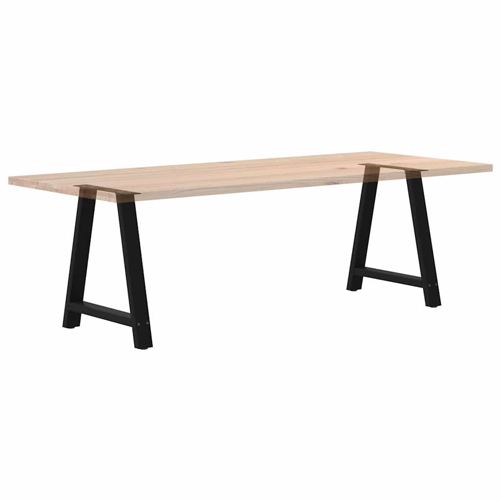 Gambe per tavolo da pranzo a forma di A 2 pz nere 80x(72-73) cm