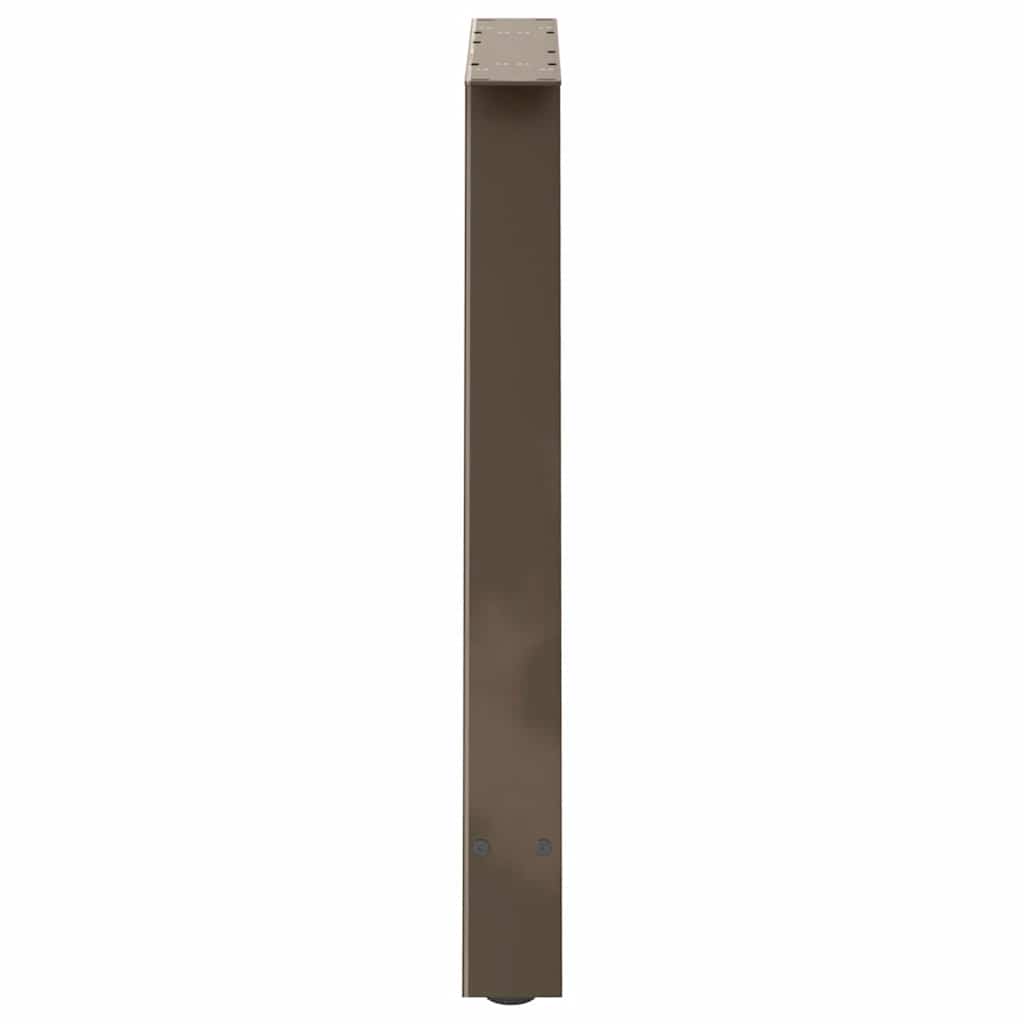 Gambe per tavolo da pranzo a forma di A 2 pz 80x(72-73) cm in acciaio
