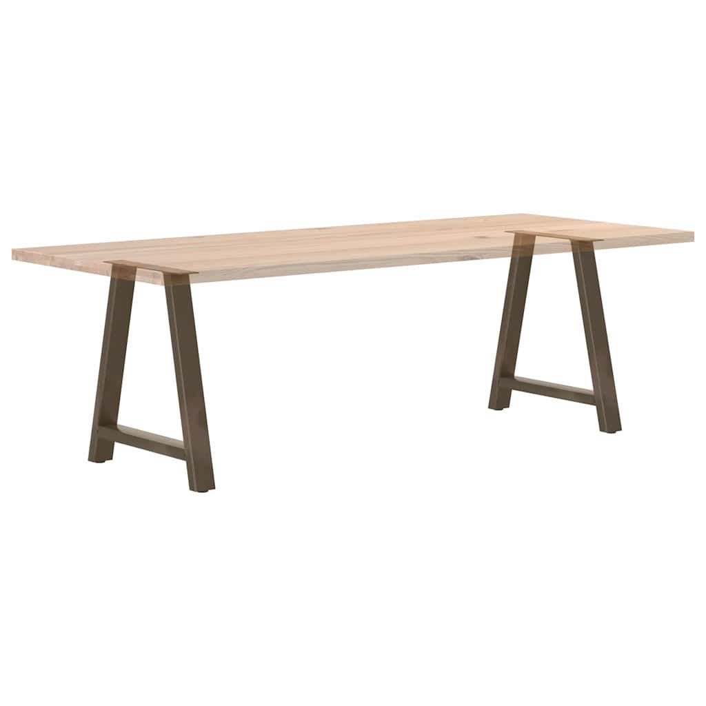 Gambe per tavolo da pranzo a forma di A 2 pz 80x(72-73) cm in acciaio
