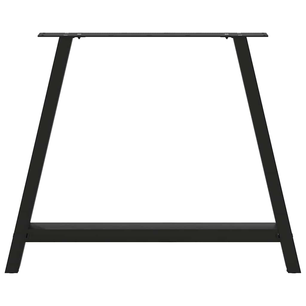Gambe per tavolo da pranzo a forma di A 2 pz nere 90x(72-73) cm
