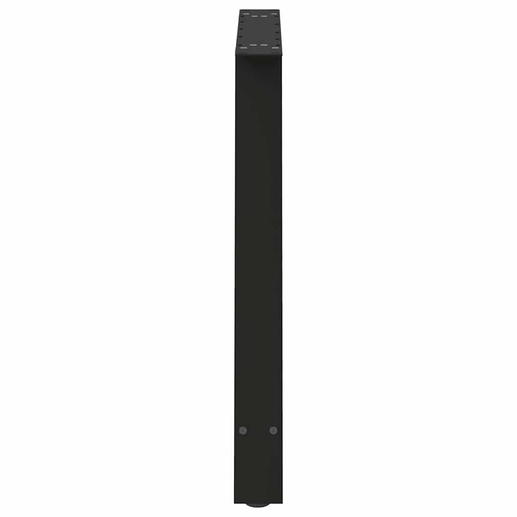 Gambe per tavolo da pranzo a forma di A 2 pz nere 90x(72-73) cm