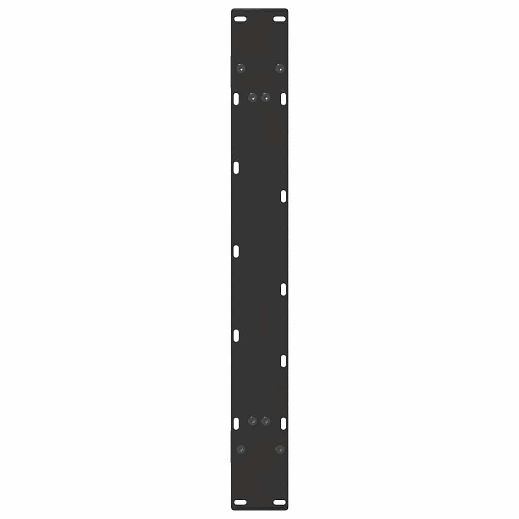 Gambe Tavolino da Caffè a A 2 pz Nero 90x(72-73) cm in Acciaio