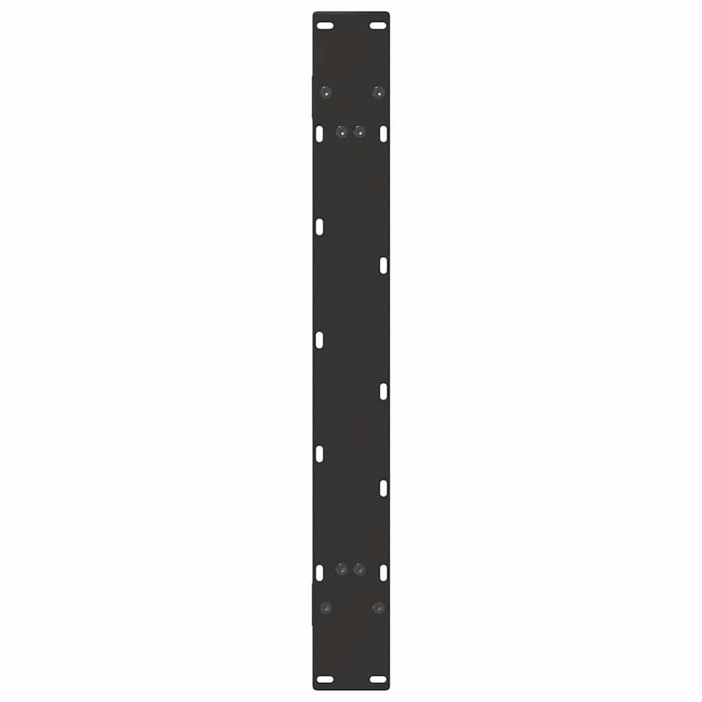 Gambe per tavolo da pranzo a forma di A 2 pz nere 90x(72-73) cm