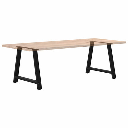 Gambe per tavolo da pranzo a forma di A 2 pz nere 90x(72-73) cm