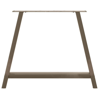 Gambe per tavolo da pranzo a forma di A 2 pz 90x(72-73) cm in acciaio | homemem39