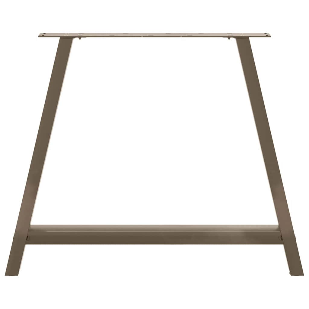 Gambe per tavolo da pranzo a forma di A 2 pz 90x(72-73) cm in acciaio