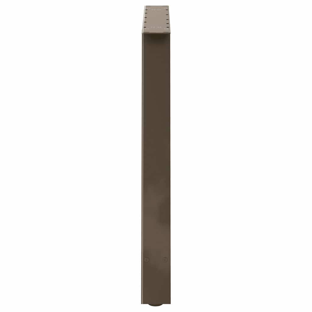 Gambe per tavolo da pranzo a forma di A 2 pz 90x(72-73) cm in acciaio