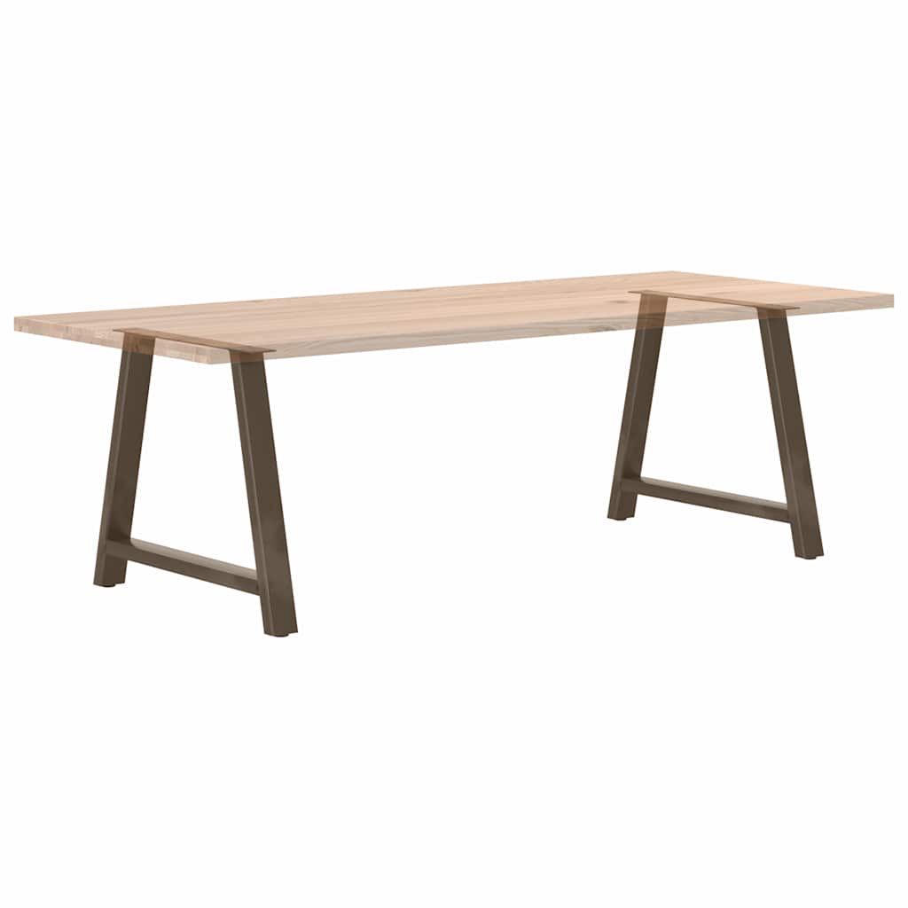 Gambe per tavolo da pranzo a forma di A 2 pz 90x(72-73) cm in acciaio