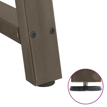 Gambe per tavolo da pranzo a forma di A 2 pz 90x(72-73) cm in acciaio | homemem39