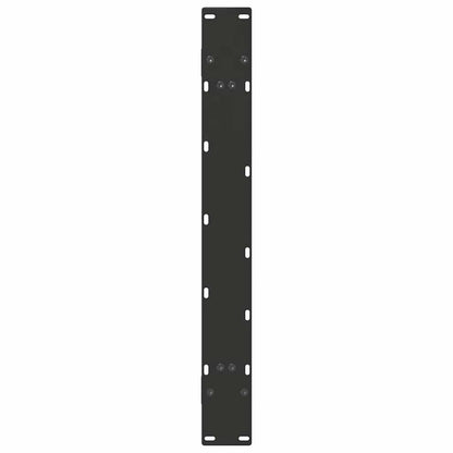 Gambe Tavolino da Caffè a A 2 pz Nero 100x(72-73) cm in Acciaio