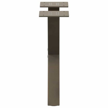 Gambe per Tavolino da Caffè a Forma di X 2 pz Acciaio Naturale 30x(30-31) cm Acciaio | homemem39