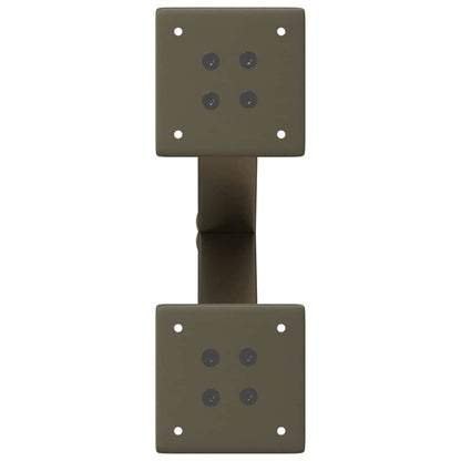 Gambe per Tavolino da Caffè a Forma di X 2 pz Acciaio Naturale 30x(30-31) cm Acciaio | homemem39