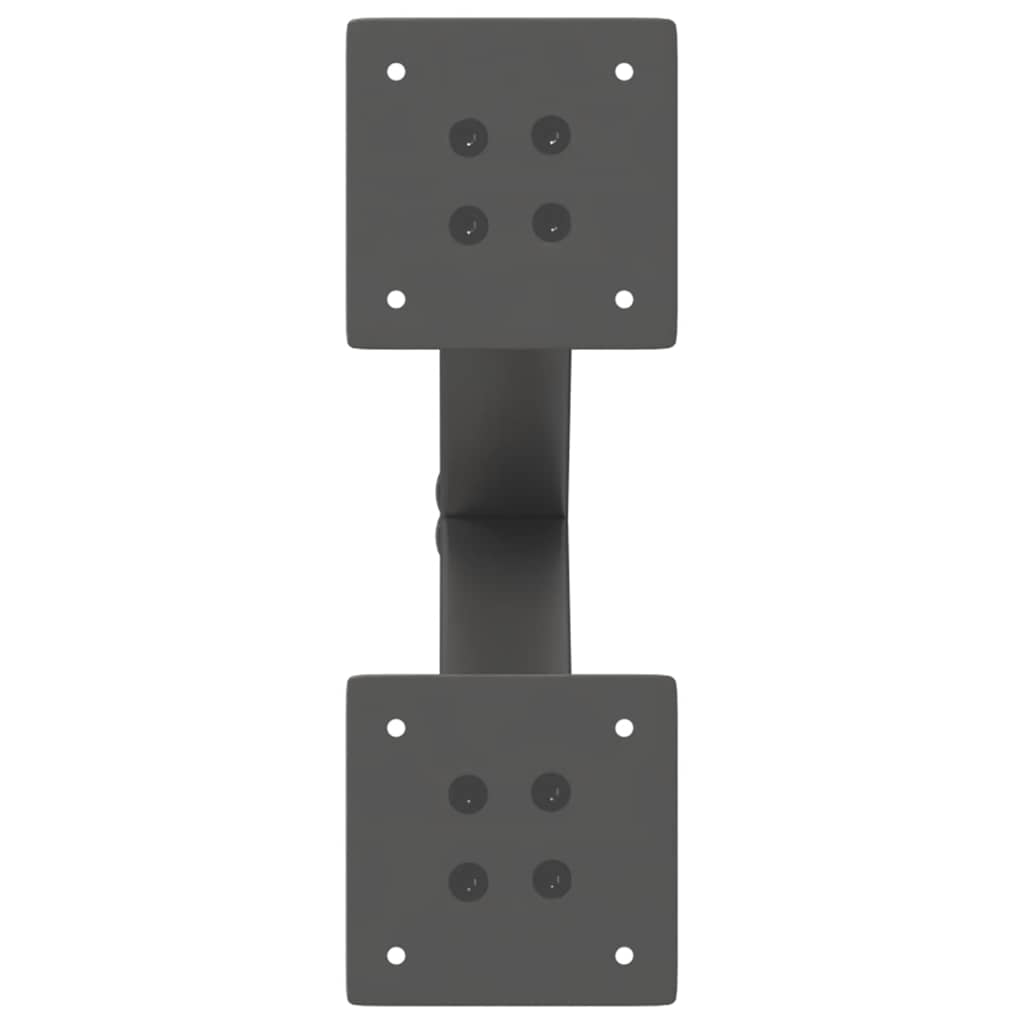 Gambe per Tavolino da Caffè forma X 2 pz Antracite 37x(30-31)cm