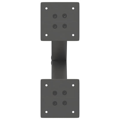 Gambe per Tavolino da Caffè forma X 2 pz Antracite 37x(30-31)cm