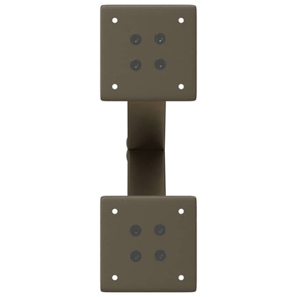 Gambe per Tavolino da Caffè a Forma di X 2 pz Acciaio Naturale 37x(30-31) cm Acciaio - homemem39