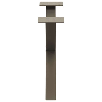 Gambe per Tavolino da Caffè forma X 2 pz Naturale 50x(30-31) cm