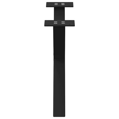 Gambe per Tavolino da Caffè a Forma di X 2 pz Nere 60x(30-31)cm