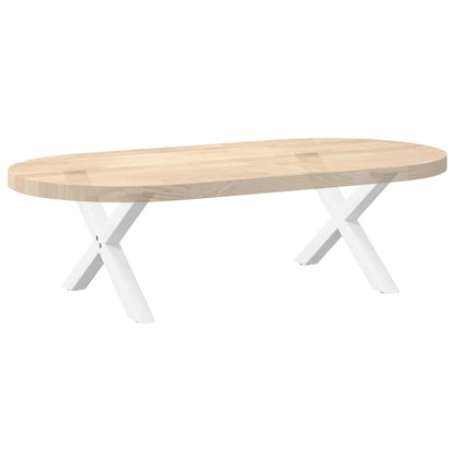 Gambe per Tavolino da Caffè forma X 2 pz Bianche 60x(30-31) cm