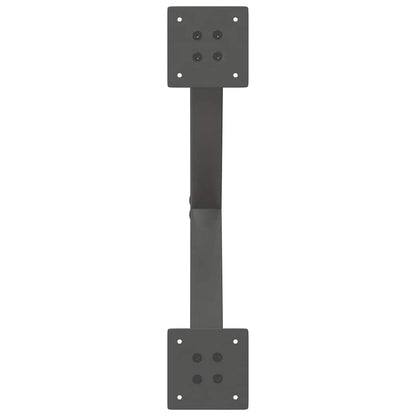 Gambe per Tavolino da Caffè forma X 2 pz Antracite 60x(30-31)cm