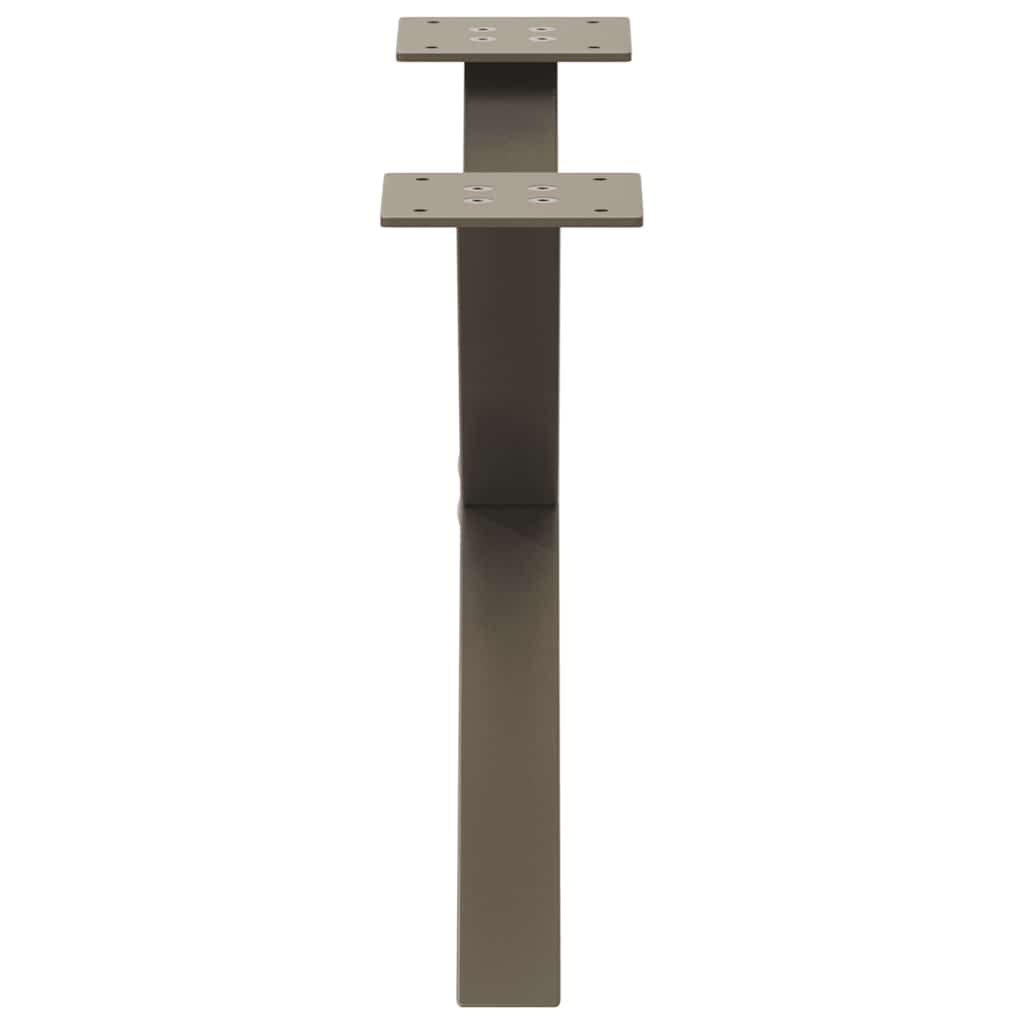 Gambe per Tavolino da Caffè forma X 2 pz Naturale 60x(30-31) cm