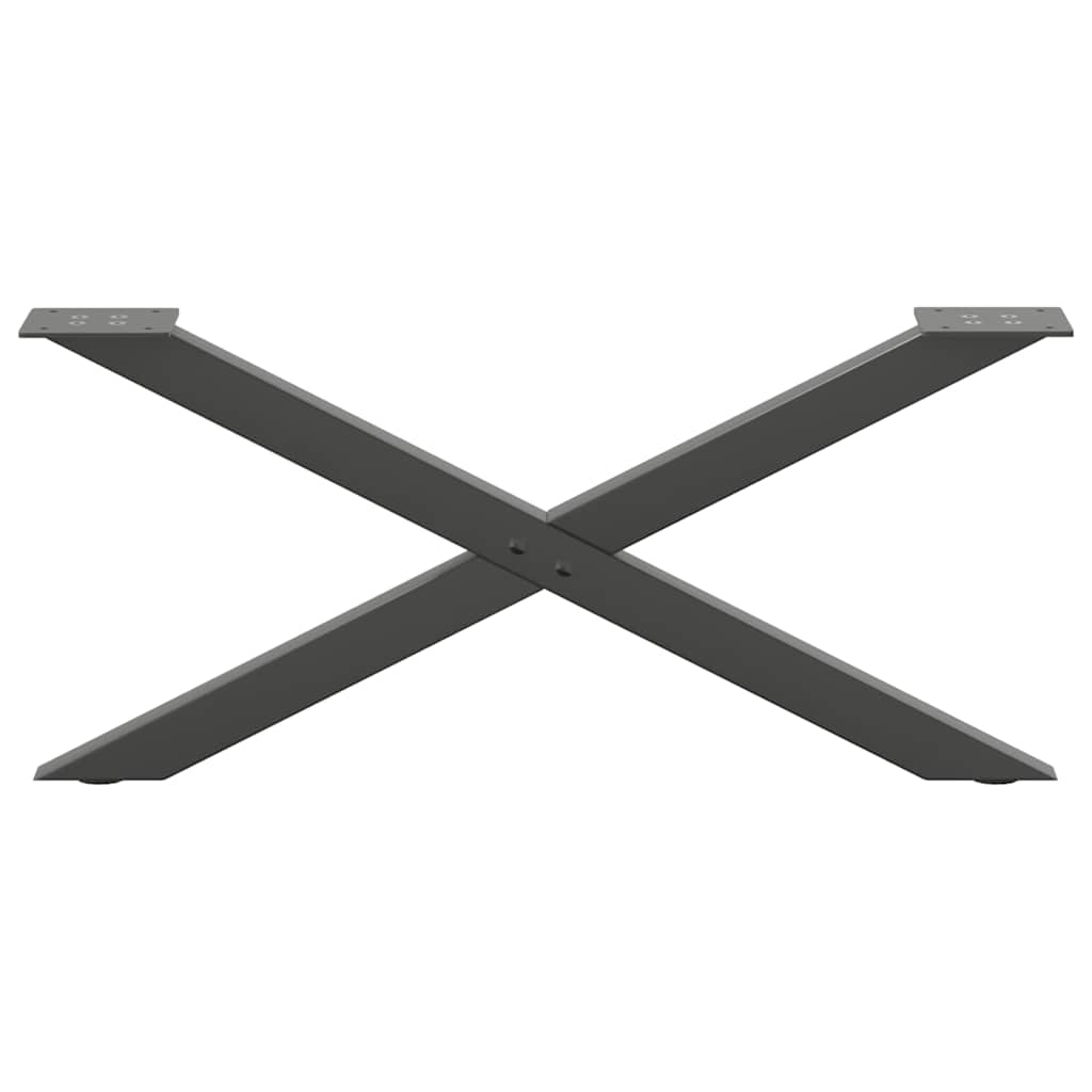 Gambe per Tavolino da Caffè forma X 2 pz 70x(30-31)cm