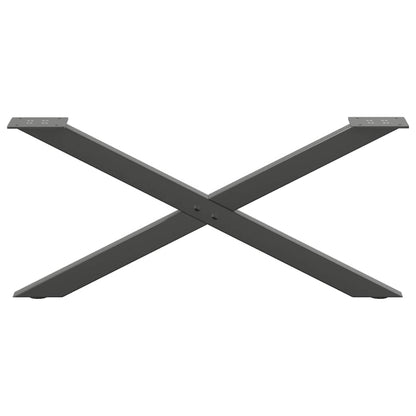 Gambe per Tavolino da Caffè forma X 2 pz 70x(30-31)cm
