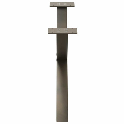Gambe per Tavolino da Caffè forma X 2 pz Naturale 70x(30-31) cm